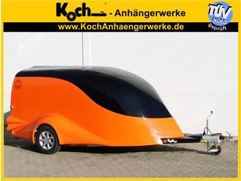 New Car trailer Excalibur S2 Luxus Customstyle 1,5t schwarz/orange: picture 1