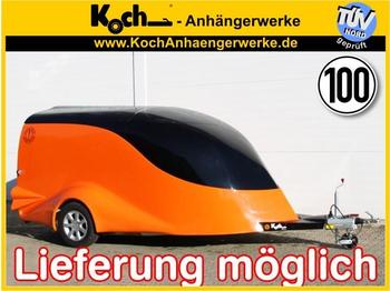 New Car trailer for transportation of heavy machinery Excalibur S2 Luxus Customstyle 1,5t schwarz/orange: picture 1