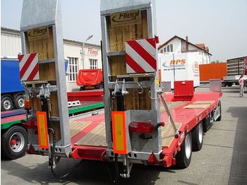 Dropside/ Flatbed trailer for transportation of heavy machinery FLIEGL DTS 240: picture 1