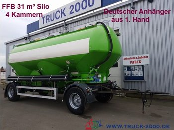 Tank trailer for transportation of silos Feldbinder HEUT31.2 31m³ 4 Kammer Silo Staub-Riesel Güter: picture 1