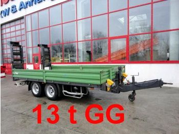 Low loader trailer for transportation of heavy machinery Fliegl 13 t GG Tandemtieflader: picture 1