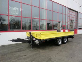 Low loader trailer for transportation of heavy machinery Fliegl Tandemtieflader mit ABS, Neuwertig: picture 1