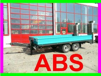 Low loader trailer for transportation of heavy machinery Fliegl Tandemtieflader mit ABS, wenig benutzt: picture 1