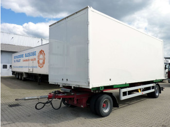 Closed box trailer Fliegl ZWP180 Wechself mit Koffer BPW-Eco Durchladeeinr: picture 1