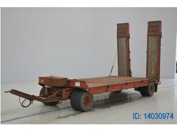 Low loader trailer for transportation of heavy machinery GHEYSEN & VERPOORT LOW BED 2 AXLES: picture 1