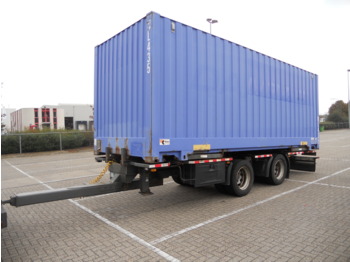 Container transporter/ Swap body trailer GS Meppel BDF met bak! Container: picture 1