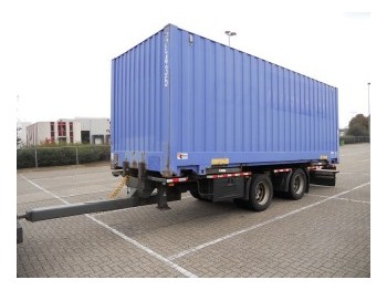 Container transporter/ Swap body trailer GS Meppel BDF met bak! incl. Container: picture 1