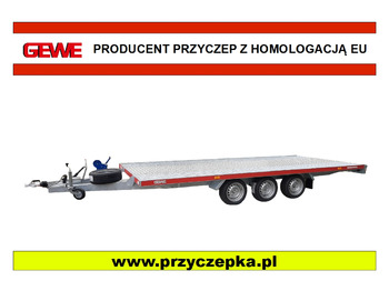 Gewe Laweta 3 osiowa 5x2,1 m - B3500 A/1 - Autotransporter trailer: picture 1