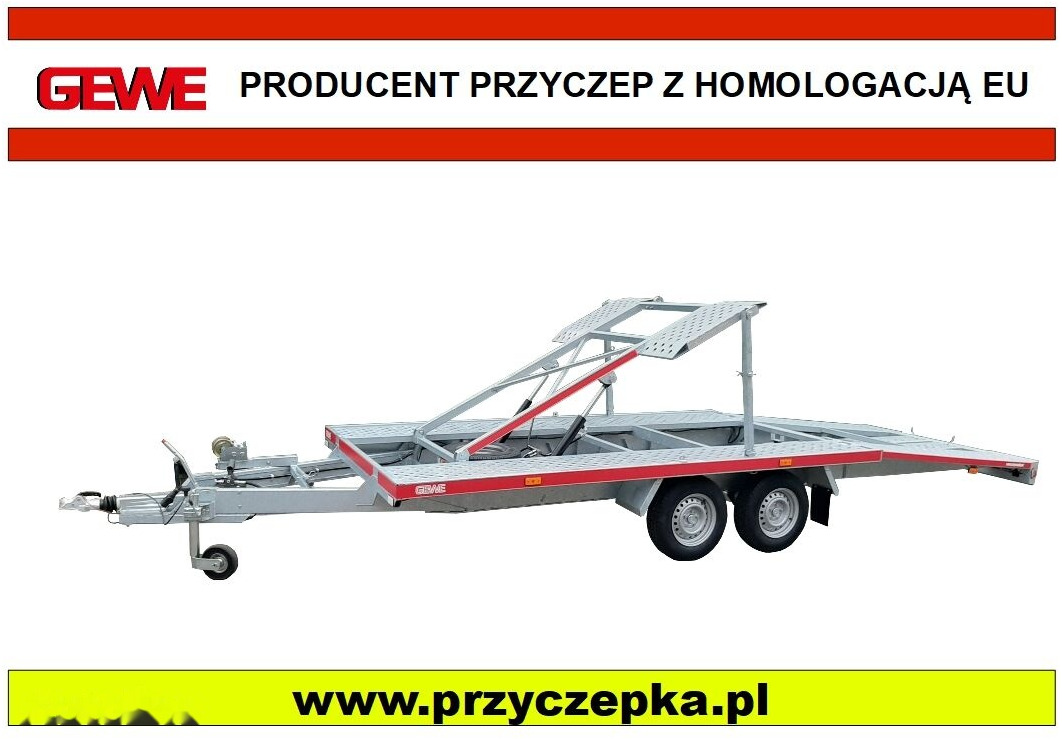 Gewe Laweta piętrowa, hydrauliczna, L3500 F/1 - Autotransporter trailer: picture 1