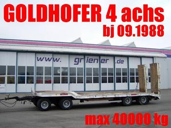 Low loader trailer for transportation of heavy machinery Goldhofer TU4 2 x 2 31/80 BLATT / HYDR. RAMPEN 40 TO. max: picture 1