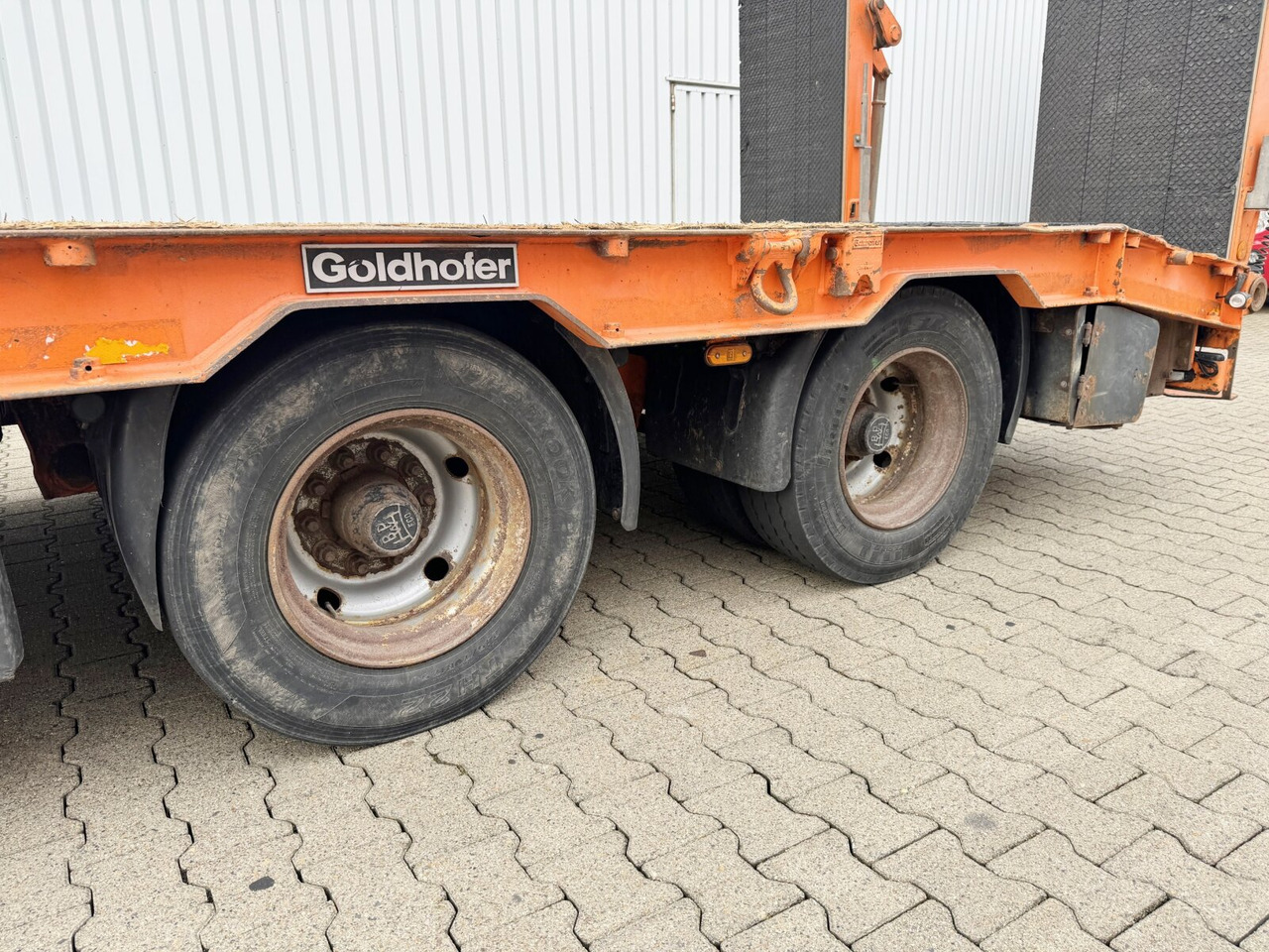 Goldhofer TU 4-32/80 expert TU 4-32/80 expert, hydr. Rampen, Baggerstielmulde - Low loader trailer: picture 4