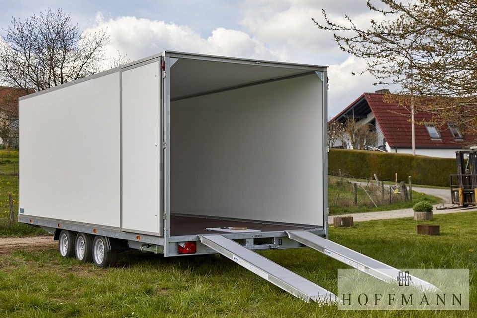 HAPERT HG Hapert Kofferanhänger H3 600x234x210 cm Auffahrpaket/ Lager+ - Closed box trailer: picture 1