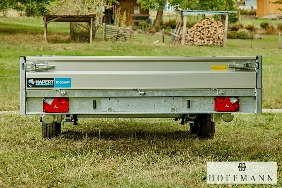 HAPERT Hapert AZURE Hochlader Multi 3500 KG 605x220 cm Parabelfederung / Lieferzeit ca 4 Wochen nach Bestellung - Dropside/ Flatbed trailer: picture 4