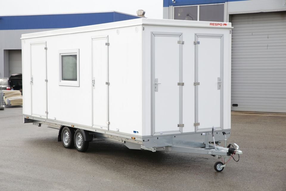 HAPERT RESPO Mannschaftswagen/ Büro - 3 Räume & Toilette voll ausgebaut - Closed box trailer, Trailer: picture 1