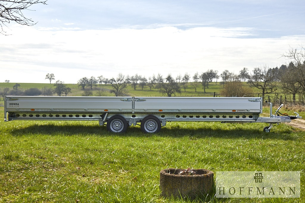 HENRA Henra Anhänger Hochlader   633 x 248 cm 3500 kg - Dropside/ Flatbed trailer: picture 1