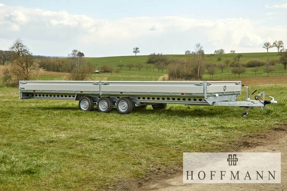 HENRA Henra Anhänger Hochlader Tridem  703 x 248 cm 3500 kg / Lager - Dropside/ Flatbed trailer: picture 2