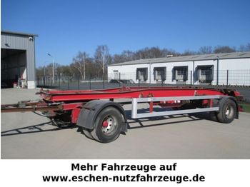 Container transporter/ Swap body trailer HKM G18 SZL, Schlitten, Luft, BPW: picture 1