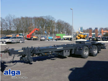Container transporter/ Swap body trailer HKM G 18 TS ZL, Tandem, Schlitten, Abroller,Zwilling: picture 1