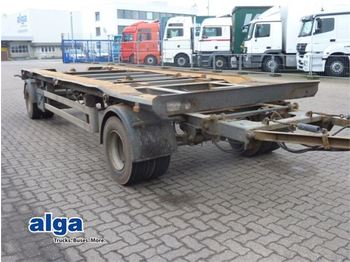 Container transporter/ Swap body trailer HKM KMT 18/1, Blattfederung, 18 to. Zwilling.: picture 1