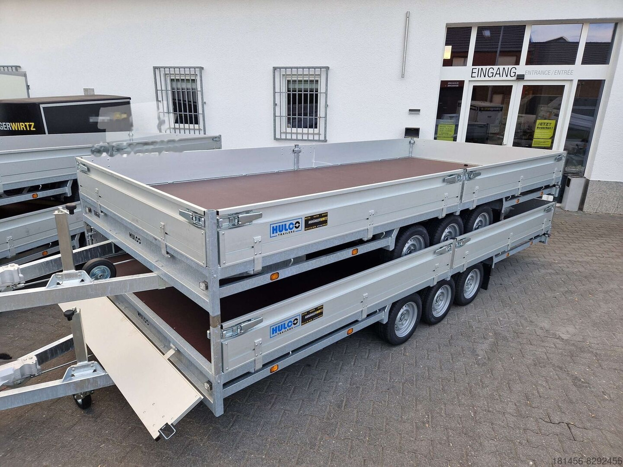 HULCO Medax 505x223x30cm 3500kg Tridem lagernd - Car trailer: picture 2