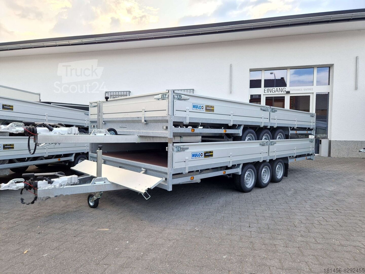 HULCO Medax 505x223x30cm 3500kg Tridem lagernd - Car trailer: picture 1