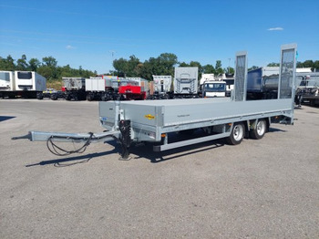 New Low loader trailer for transportation of heavy machinery HUMBAUR HBTZ 136225 BS Premium BS Zentralachsanhänger mit Auffahrrampen, Verzinkt,  BPW-Achsen,: picture 1