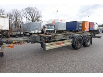 Container transporter/ Swap body trailer Hangler 2-Achs Tandem Hochgekoppelt,  Luftgefedert: picture 1