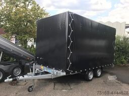 Hapert Indigo HT 2 Transporter 4050 x 2000 mm, 3,0 to. Rampe, mit Hochplane 200 cm - Car trailer: picture 3