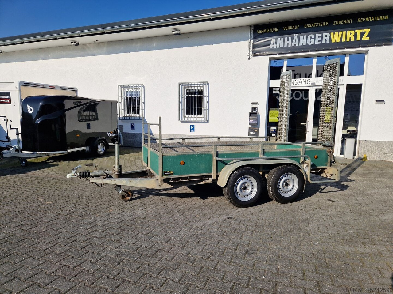 Hapert Maschinentransporter Tieflader Rampen Alubdoden 2700kg - Plant trailer: picture 2