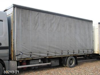 Container transporter/ Swap body trailer Hoffmann Jumbo-Tautliner-Pritsche 55m³: picture 1