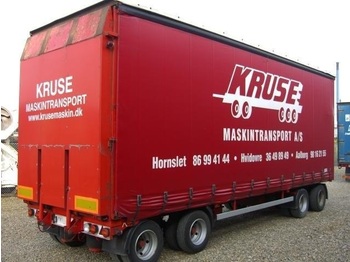 Low loader trailer for transportation of heavy machinery Hoffmann tieflader mit plane aufbau: picture 1