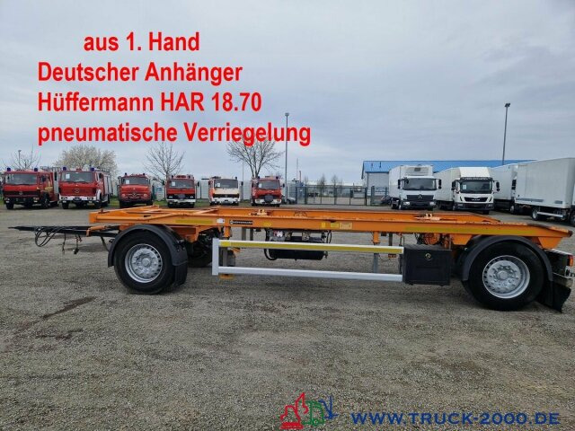 Hüffermann HAR 18.70 Scheibenbremsen 1.Hand 14,3t.Nutzlast - Roll-off/ Skip trailer: picture 1