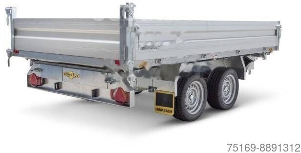 New Tipper trailer Humbaur 3 Seitenkipper HTK 3000.31 Alu, mit Laubgitteraufsatz, 3140 x 1750 x 350 mm, 3,0 to.: picture 7
