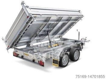 Humbaur 3 Seitenkipper HTK 3500.31 Alu, 3140 x 1750 x 350 mm, 3,5 to. - Tipper trailer: picture 1