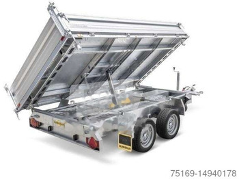 Humbaur 3 Seitenkipper HTK 3500.41 Alu, 4100 x 2100 x 350 mm, 3,5 to. - Tipper trailer: picture 1