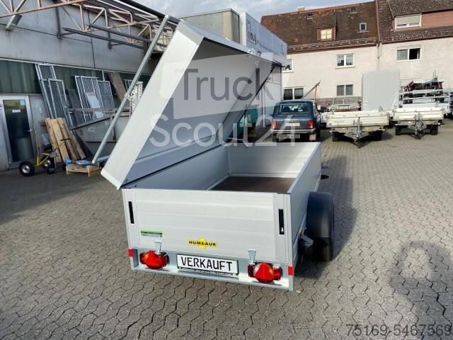 Humbaur HA 132513 5 mit Holz Alu Deckel mit Reling 1300 kg, 2510 x 1310 x 500mm, 100 km/h - Car trailer: picture 1