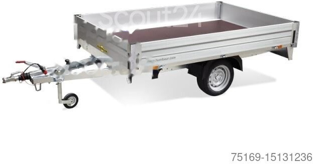Humbaur HN 152616 Hochlader 1500 kg, 2650 x 1650 x 300mm - Car trailer: picture 1