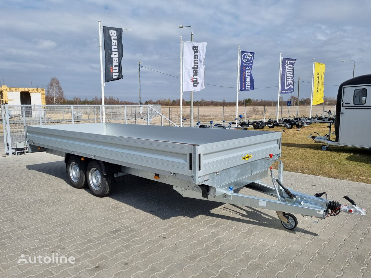 Humbaur HT 355221 GR 5,22 x 2,1m 3500kg GVW platform trailer ALU sides - Dropside/ Flatbed trailer: picture 1