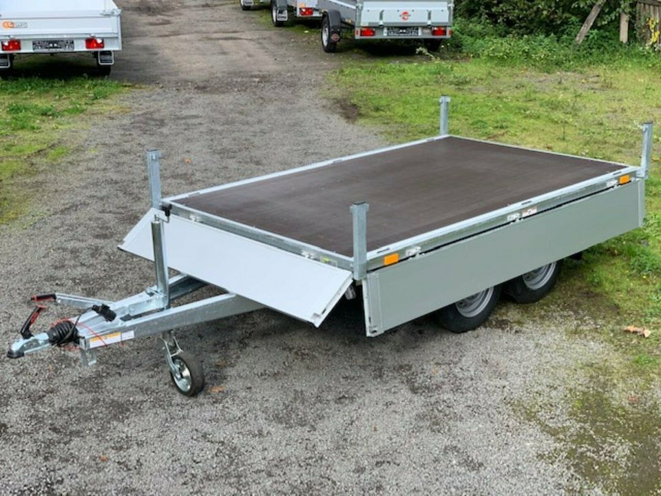 Dropside/ Flatbed trailer Humbaur Hochlader Anhänger HT 202616 - 18mm starker Bodenplatte!: picture 2