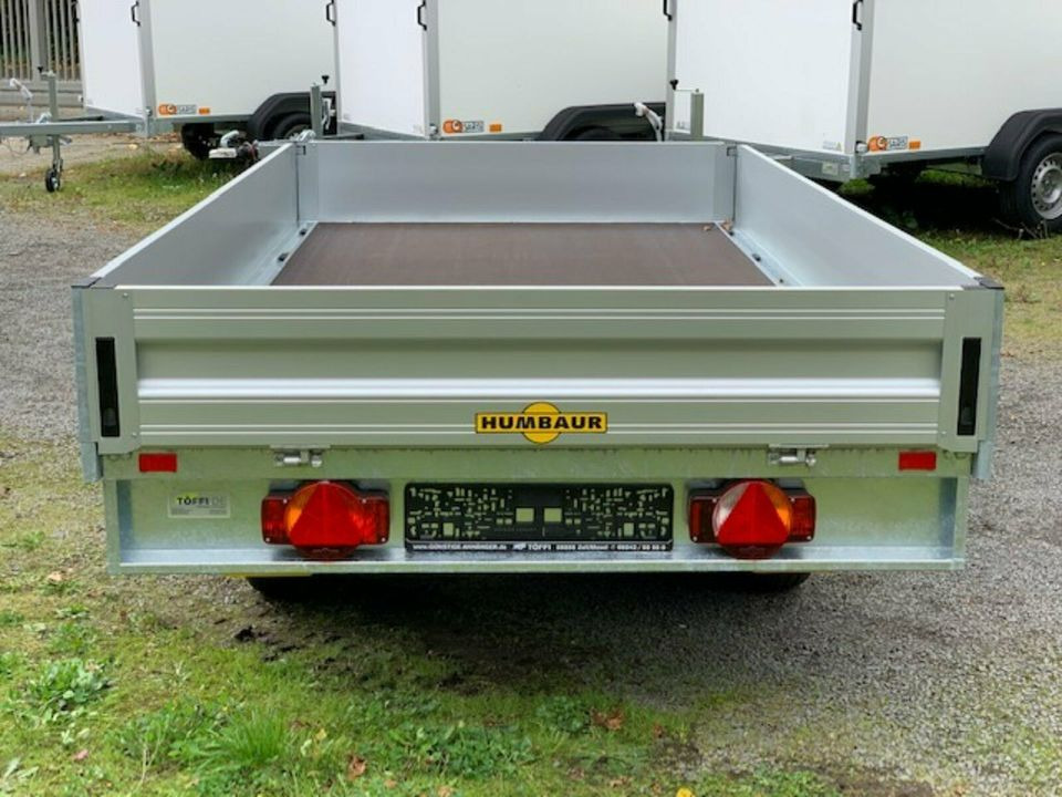 Humbaur Hochlader Anhänger HT 203116 - 18mm starker Bodenplatte! - Dropside/ Flatbed trailer: picture 4