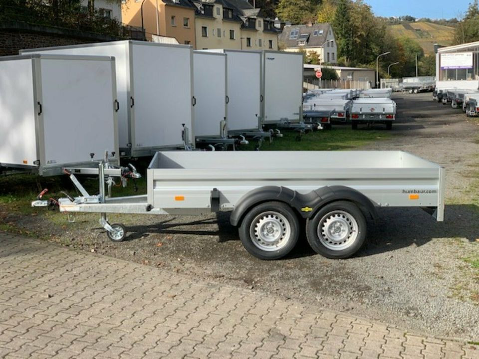 Dropside/ Flatbed trailer Humbaur PKW Anhänger HA 203015 - Vorderwand klappbar: picture 7