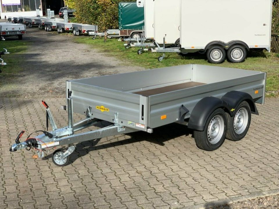 Humbaur PKW Anhänger HA 203015 - Vorderwand klappbar - Dropside/ Flatbed trailer: picture 1