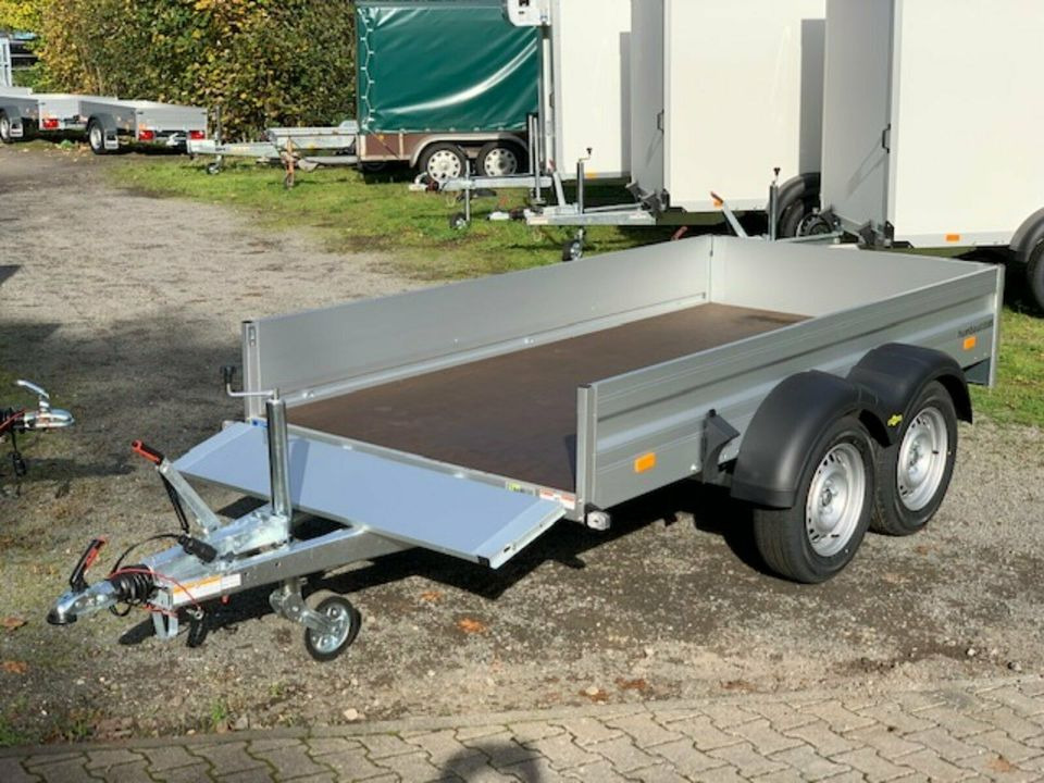 Humbaur PKW Anhänger HA 203015 - Vorderwand klappbar - Dropside/ Flatbed trailer: picture 2