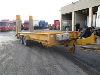 Low loader trailer for transportation of heavy machinery Humer Tandemtieflader,TT12, verstellbare Deichsel: picture 1