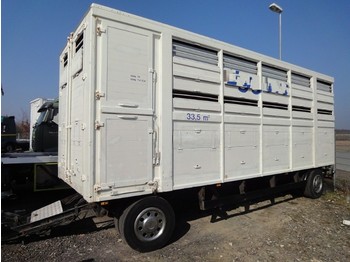 Closed box trailer for transportation of animals KABA 2 -Stock 8,30m kleine Räder: picture 1