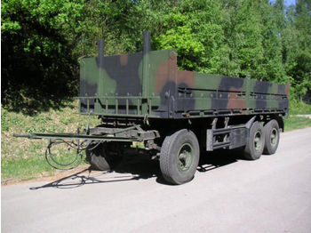 Dropside/ Flatbed trailer Kässbohrer 10t 3-Achsanh. Pritsche BWB 230 0228 Bundeswehr: picture 1