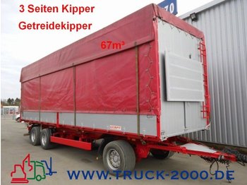 Tipper trailer Kempf 3-Seiten Getreidekipper 67m³   9.80m Aufbaulänge: picture 1