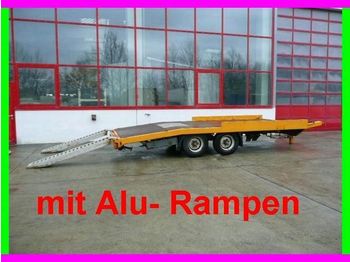 Low loader trailer for transportation of heavy machinery Kempf Tandemtieflader mit Alu  Rampen: picture 1