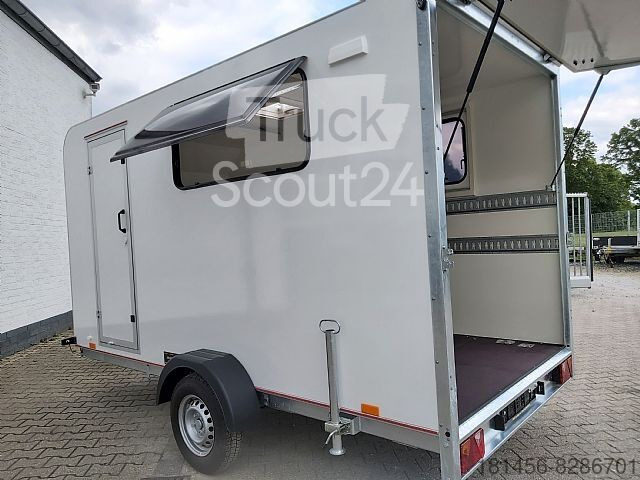 Koffer mit Heckklappe Seitenfenster Tür 360x180cm - Closed box trailer: picture 4