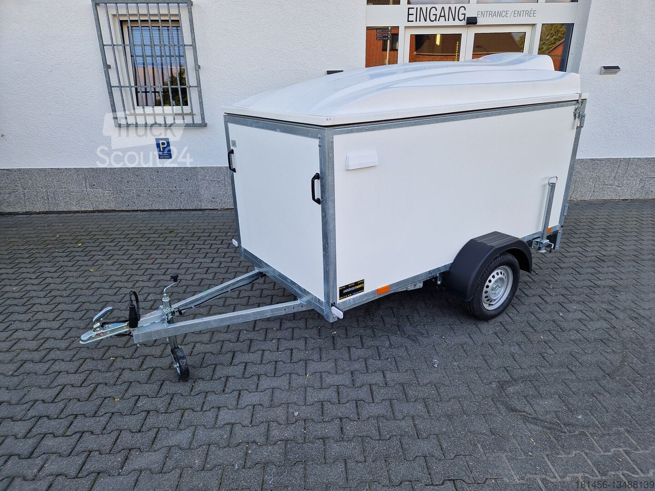 Kofferanhänger mit Deckel 245x130x140cm 750kg 100kmH 205cm hoch - Closed box trailer: picture 2
